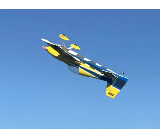 Avion Voltige Pilot RC - EDGE 540 – 39″ (1.0m), Jaune, Bleu, gris