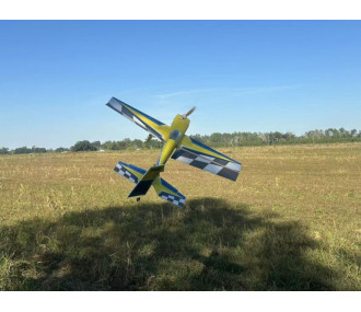 Avion Voltige Pilot RC - EDGE 540 – 39″ (1.0m), Jaune, Bleu, gris