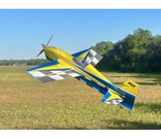 Avion Voltige Pilot RC - EDGE 540 – 39″ (1.0m), Jaune, Bleu, gris