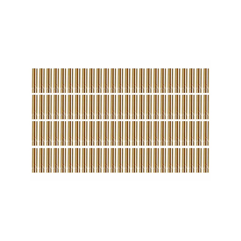 YUKI MODEL Contacts plaqués or Ø4,0 mm, coupelle de soudure fermée, lot de 5