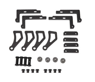 Serpent I Battery mount set carbon SRX8 GTE (SER601311) 