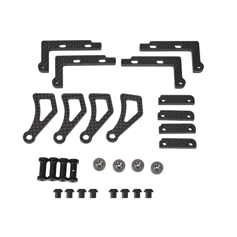 Serpent I Battery mount set carbon SRX8 GTE (SER601311) 