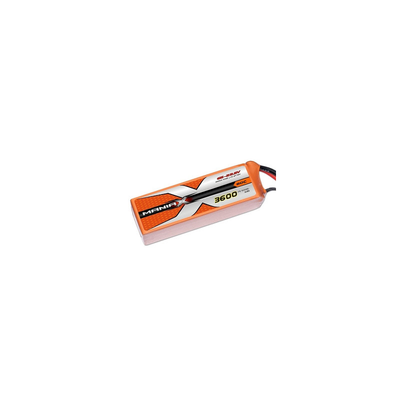 Batterie Maniax eXtreme lipo 22.2V 3600mAh 80C (RAW 500) 