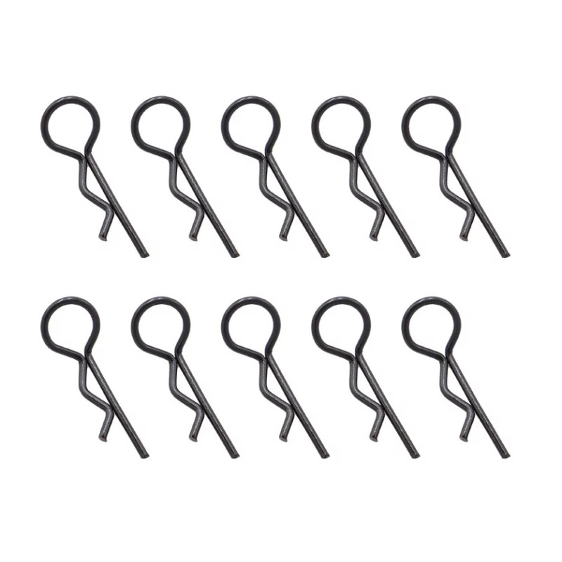 Body clips 1/10th red anodized (bag of 10pcs) - Hobbytech