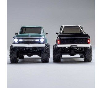 1/30 SCX30 Chevrolet K10 4X4 RTR Brushed Rock Crawler (Batterie & Chargeur inclus), noir