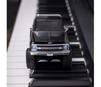 1/30 SCX30 Chevrolet K10 4X4 RTR Brushed Rock Crawler (Batterie & Chargeur inclus), noir