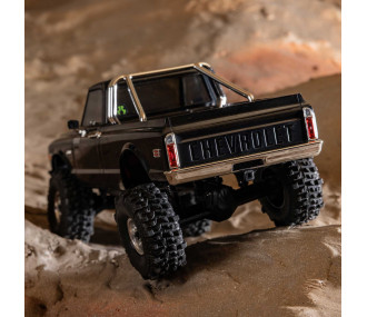 1/30 SCX30 Chevrolet K10 4X4 RTR Brushed Rock Crawler (Batterie & Chargeur inclus), noir