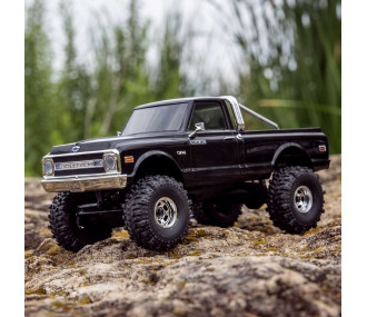 1/30 SCX30 Chevrolet K10 4X4 RTR Brushed Rock Crawler (Batterie & Chargeur inclus), noir