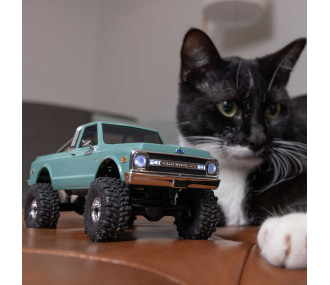 1/30 SCX30 Chevrolet K10 4X4 RTR Brushed Rock Crawler (Batterie & Chargeur), Vert