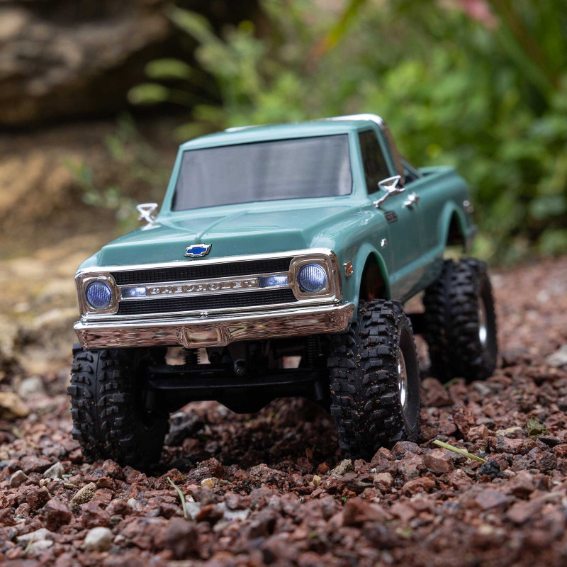 1/30 SCX30 Chevrolet K10 4X4 RTR Brushed Rock Crawler (Batterie & Chargeur), Vert