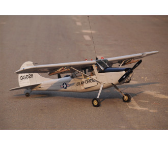 Avion VQ Model L-19 Birddog 55 size EP-GP ( 1,72m envergure) version argent