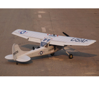 Avion VQ Model L-19 Birddog 55 size EP-GP ( 1,72m envergure) version argent