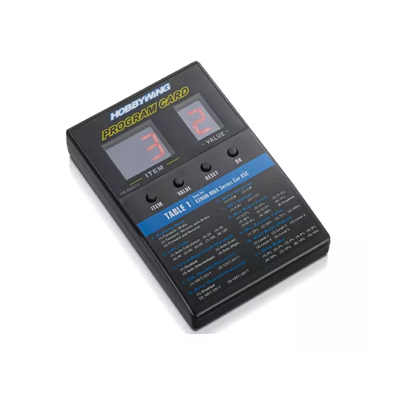Carte de programmation LED V2 Hobbywing