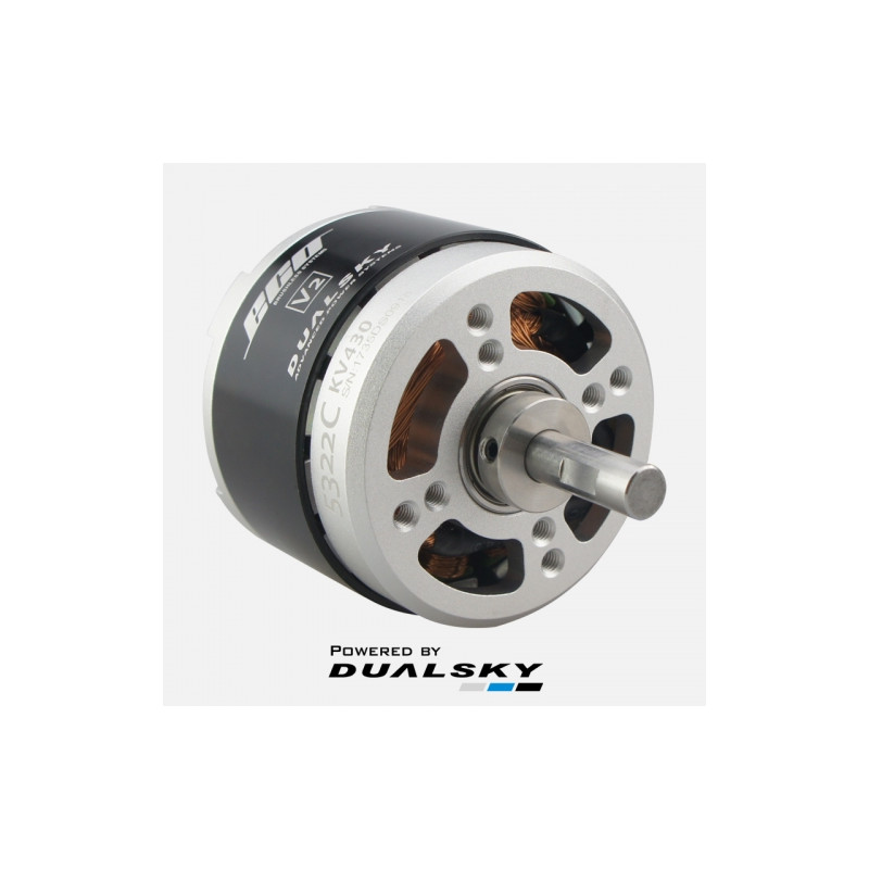 Moteur Dualsky Eco 5322C V2 (510g, 430kv, 2400W)
