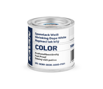 Vernis nitrocellulosique blanc dope 100ml Kavan