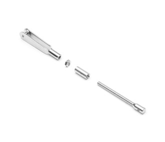 Set chapes et tendeurs pour câbles M2, 4 pièces - Kavan