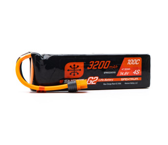 Batterie Smart G2 Lipo 4S 14.8V 3200mAh 100C IC3 Spektrum
