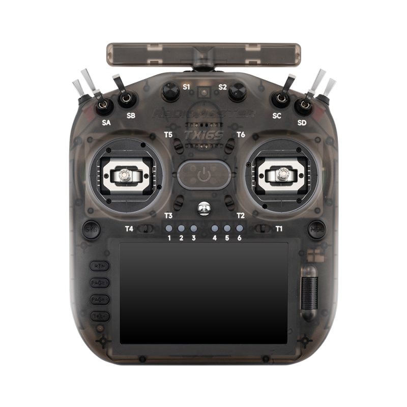 Radiomaster TX16S MK3 V6 Version Standard - couleur charcoal (transparent)- Manche effet hall