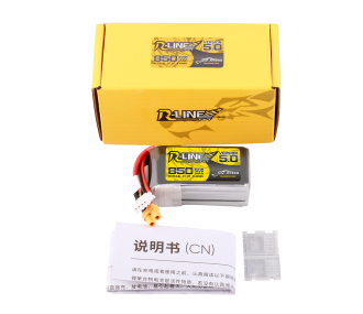 Batterie Tattu R-Line Version 5.0 850mAh 3S 11.1V 150C Lipo Pack Prise XT30U-F 