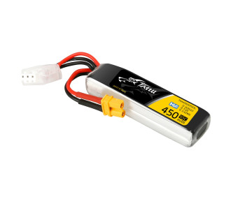 Batterie Tattu (format long) lipo 2S 7.6V 450mAh 95C prise XT30 