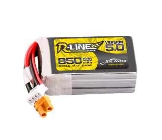 Batterie Tattu R-Line Version 5.0 850mAh 3S 11.1V 150C Lipo Pack Prise XT30U-F 