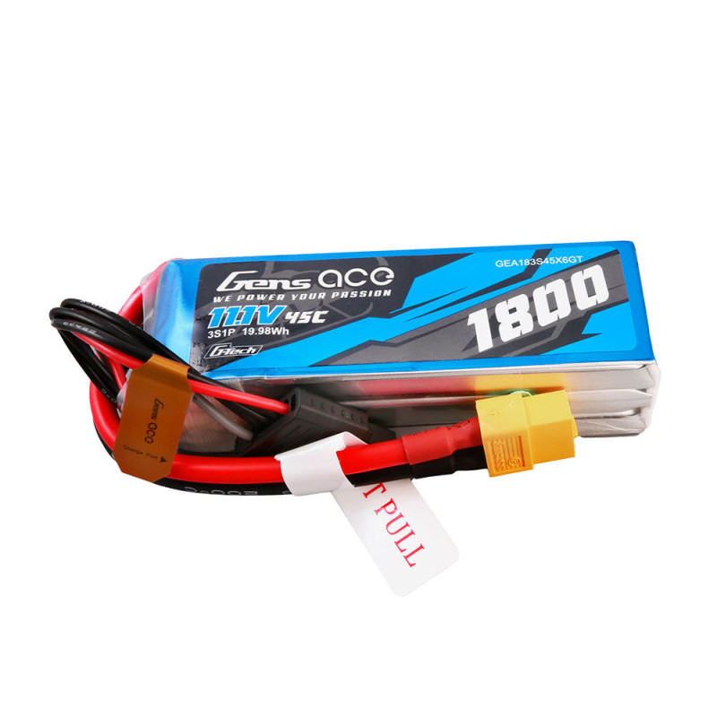 Akku Gens ace lipo 3S 11.1V 1800mAh 40C Steckdose XT60 