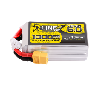 Batterie Lipo Tattu 10000mAh 22.2V 30C 6S1P avec prise XT90 Anti-étincelle 