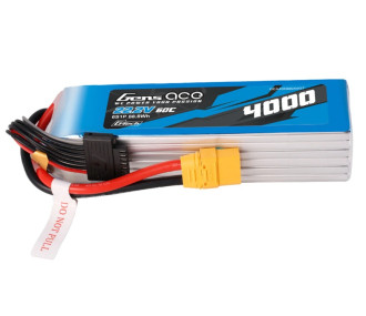 Gens ace lipo 6S 22.2V 4000mAh 60C battery EC5 socket