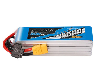 Battery Gens ace lipo 6S 22.2V 5600mAh 80C EC5 socket