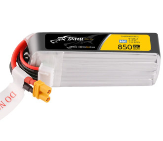 Batterie Tattu lipo 4S HV 15.2V 850mAh 95C prise xt30 Format Long
