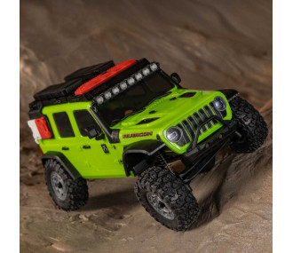 1/30 SCX30 Jeep Wrangler JLU 4X4 RTR Brushed Rock Crawler (Batterie et chargeur inclus), vert