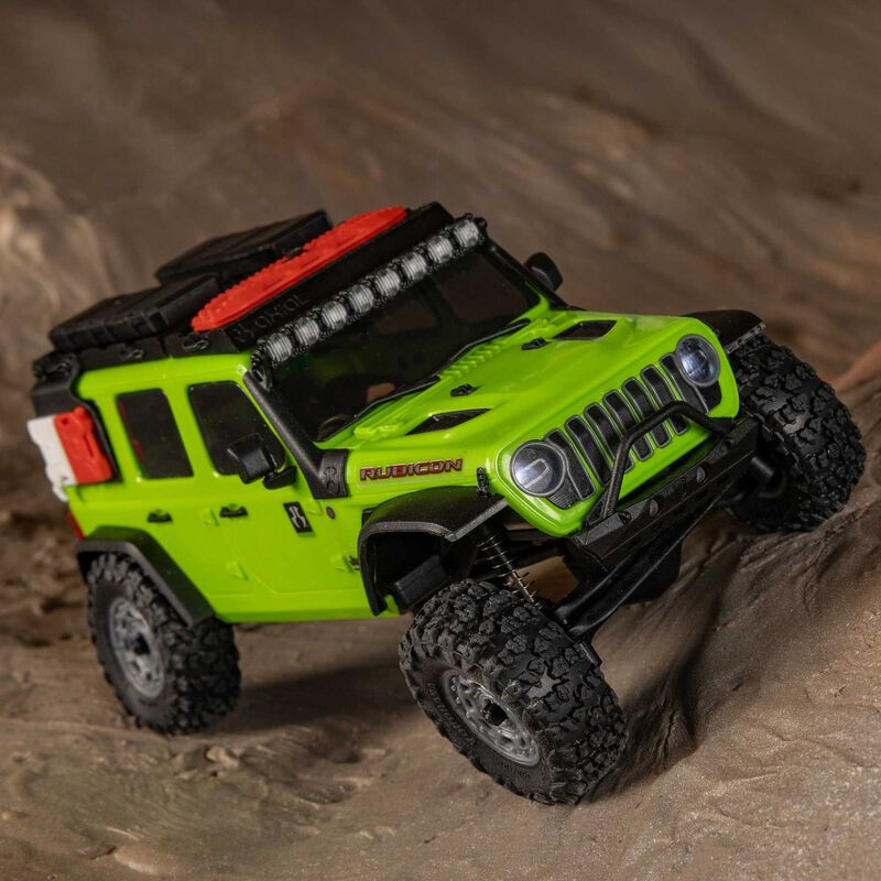 1/30 SCX30 Jeep Wrangler JLU 4X4 RTR Brushed Rock Crawler (Batterie et chargeur inclus), vert