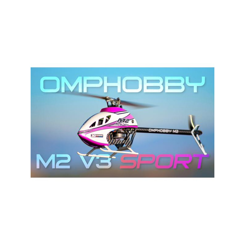 OMPHOBBY M2 V3 Sport RC Helicopter rosa