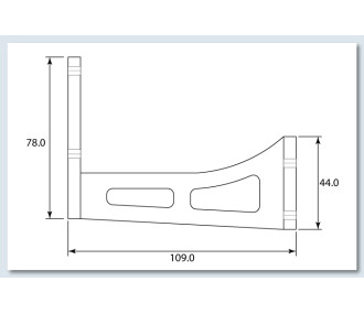 Support moteur électrique pour PH232-TUCANO TURBOPROP 2,6m