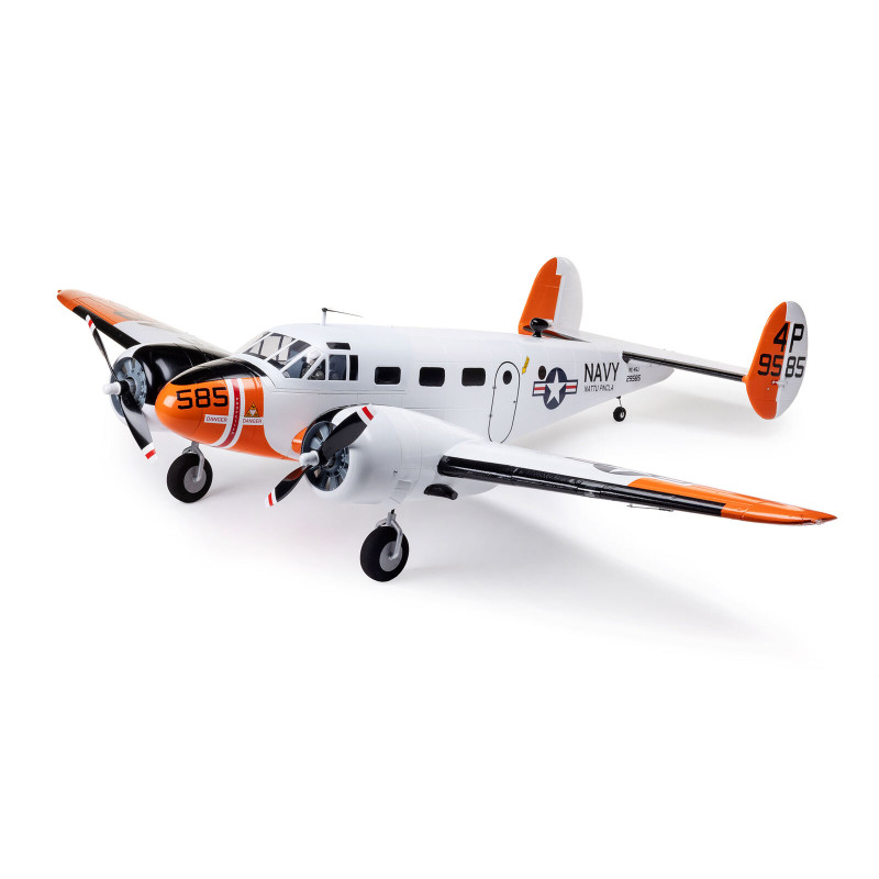 Beechcraft D18/RC-45J 1.5m BNF Basic with AS3X+ and SAFE Select E-Flite