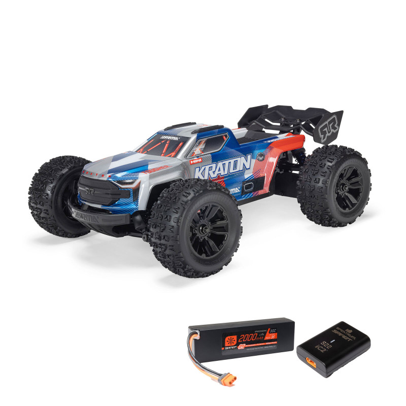 Arrma Mini Kraton 4X4 3S BLX 1/16 - Monster Truck RC Brushless (Pack Complet avec Batterie et Chargeur)