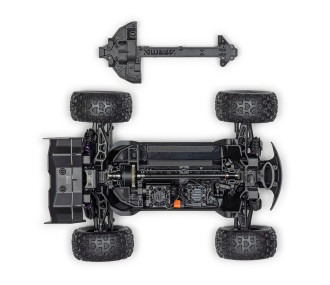 Arrma Mini Kraton 4X4 3S BLX 1/16 - Monster Truck RC Brushless - Rose (Pack Complet avec Batterie et Chargeur) ARA2508ST2