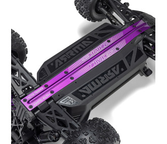 Arrma Mini Kraton 4X4 3S BLX 1/16 - Monster Truck RC Brushless - Rose (Pack Complet avec Batterie et Chargeur) ARA2508ST2