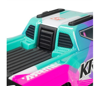 Arrma Mini Kraton 4X4 3S BLX 1/16 - Monster Truck RC Brushless - Rose (Pack Complet avec Batterie et Chargeur) ARA2508ST2