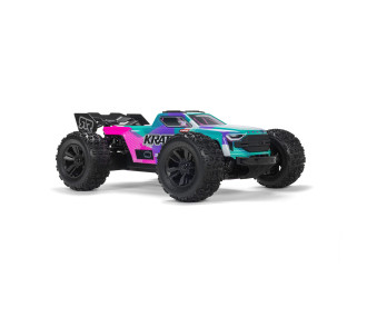 Arrma Mini Kraton 4X4 3S BLX 1/16 - Monster Truck RC Brushless - Rose (Pack Complet avec Batterie et Chargeur) ARA2508ST2