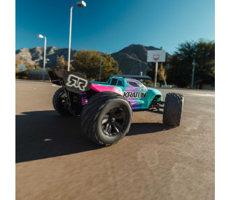 Arrma Mini Kraton 4X4 3S BLX 1/16 - Monster Truck RC Brushless - Rose (Pack Complet avec Batterie et Chargeur) ARA2508ST2