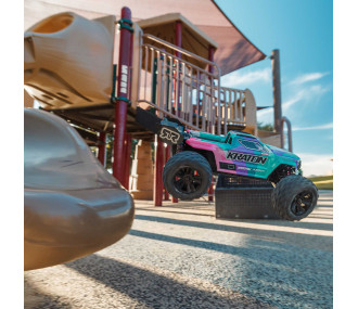 Arrma Mini Kraton 4X4 3S BLX 1/16 - Monster Truck RC Brushless - Rose (Pack Complet avec Batterie et Chargeur) ARA2508ST2