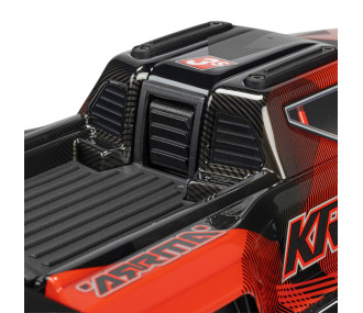 Arrma Mini Kraton 4X4 3S DSC 1/16 - Monster Truck RC Brushless - Rouge et noir ARA2508T1
