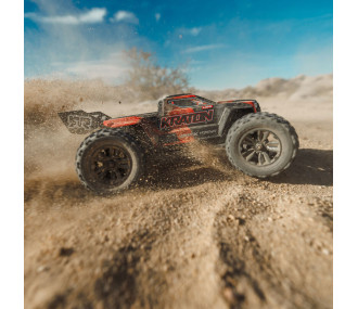 Arrma Mini Kraton 4X4 3S DSC 1/16 - Monster Truck RC Brushless - Rouge et noir ARA2508T1