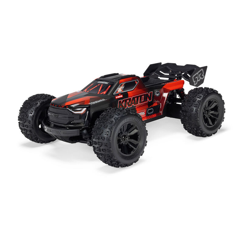 Arrma Mini Kraton 4X4 3S DSC 1/16 - Monster Truck RC Brushless - Rouge et noir ARA2508T1