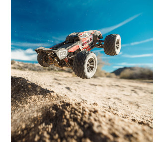 Arrma Mini Kraton 4X4 3S DSC 1/16 - Monster Truck RC Brushless - Rouge et noir ARA2508T1