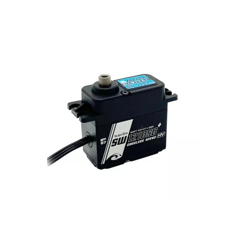 Servo numérique étanche Savox SW-1210SG+ (71g, 20kg.cm, 0.15s/60°)