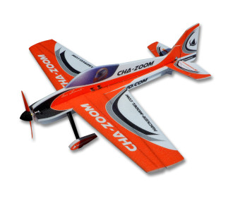 Avion Hacker model Cha-Zoom Action Jaune ARF env.1.00m