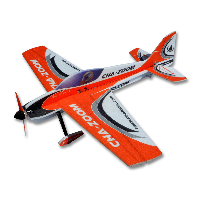 Avion Hacker model Cha-Zoom Action Jaune ARF env.1.00m