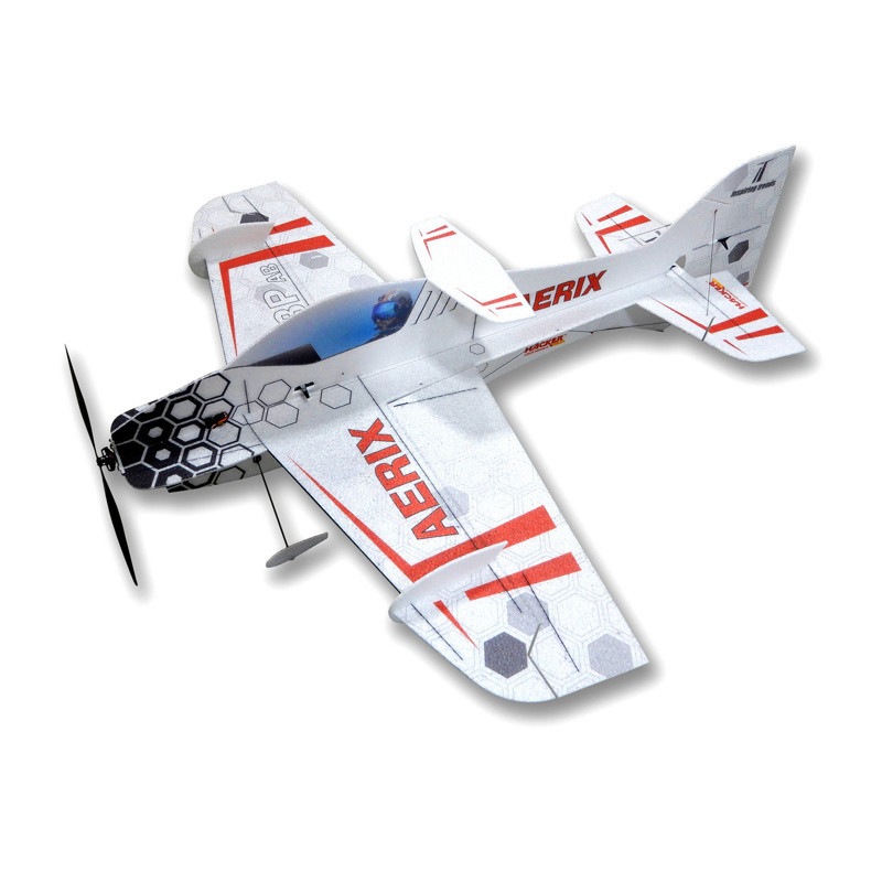 Avion Hacker model AERIX F3P AB rouge ARF env.0.84m